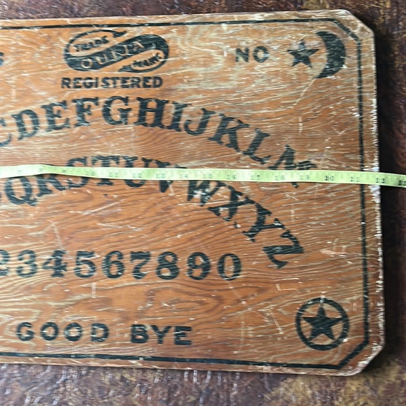 GENUINE 🧿OUIJA 👹🧙🏻‍♀️BIG BOARD 1919 WILLIAM FULD BALTIMORE MD. ☠️💀22x15 - Picture 3 of 17